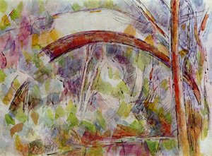Rivière près du pont des trois sources - Paul Cézanne